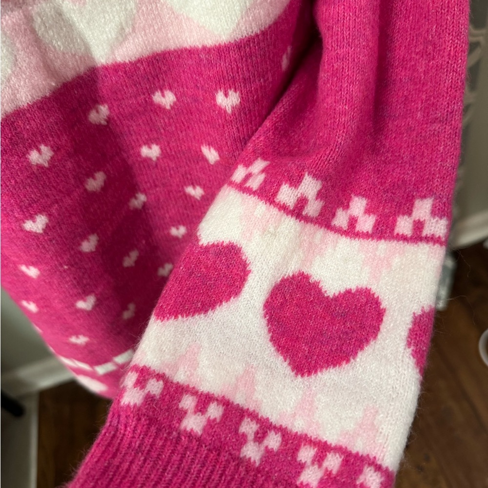 NWT CeCe Sweater Valentine's Day women's Medium Bows and Hearts - Picture 7 of 15